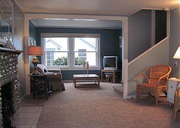 Living room from front door