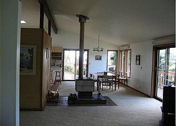 View from the family room, looking into the dining room.