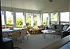 Upstairs. Wonderfully light and airy with ocean views to left in photo.