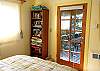 Door to back deck from master bedroom.