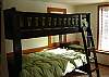 Sturdy Bunk Beds in Downstairs Bedroom.