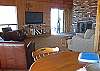 Upper Level ... Wood Burning Fireplace ... Glass Doors to Deck