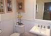 Half bath in entry hall
