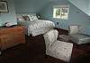 Upstairs king bedroom. Chairs offer fantastic ocean view-and a quiet retreat.