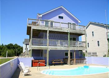 back of house w/pool
