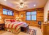 Lower level master bedroom with private master bath - Bear Lodge Breckenridge Vacation Rental 
