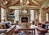 This beautiful log interior will make you feel right at home - Bear Lodge Breckenridge Vacation Rental 