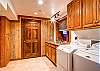 Laundry room with full size washer and dryer - Bear Lodge Breckenridge Vacation Rental 