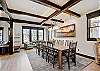 Dining Capacity – Up to 16 (10 at dining table, 6 at kitchen bar area) -  The Bogart House Breckenridge Vacation Rental 