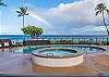 Enticing!! pool and hot tub with the ocean view. Catch the rainbow.