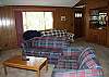 Living room with wet bar.