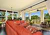 Koloa Villa rental - Interior Photo - Living Room wall opens to Grand Lanai