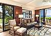Living room flanked by two lanais