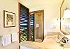 The master bathroom