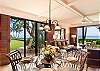 Ocean view dining area