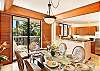 Dining room and gourmet kitchen