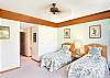 2nd bedroom can convert into a king or two twin beds
