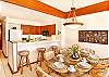 Spacious dining room and kitchen