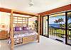 The master bedroom and view
