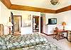 Two twin beds in the second bedroom
