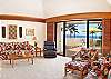 The living room with ocean views
