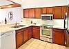 Stainless steel appliances in the kitchen
