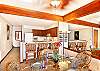Dining area and kitchen
