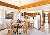 Dining room and kitchen