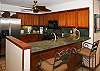 Gourmet kitchen with granite counters