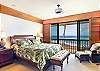 The master bedroom and ocean front view