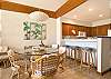Dining room and kitchen
