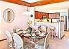 Dining area and kitchen