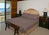Master bedroom and view of the ocean