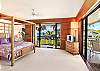 Master bedroom with two lanai entrances