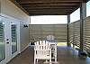 Lower level patio with privacy screen