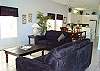Great room is open to kitchen and dining room