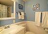 Master bath with tub/shower