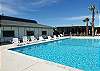 Great oversized pool with a view of the Gulf of Mexico