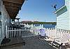 Back Deck with view of nature pond