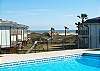 Large enough for laps!  Great ocean views, too