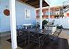 Propane grill and seating for 6