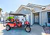 Golf cart is for rent with an additional fee