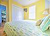 Bright and sunny Bedroom #2 with TV and ceiling fan