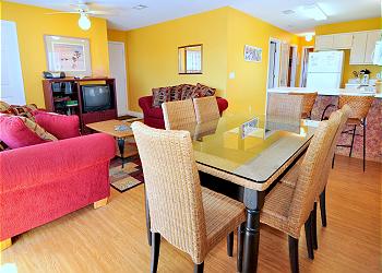 Dining Room with Living Room