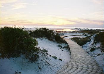 Boardwalk to beach