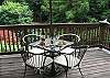 Unwind out on the deck - great for morning coffee, sipping wine, and having your dinner...