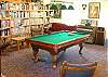 So do the extras they offer to guests: wood burning stoves; satellite TV; a library of VHS tapes and old, 16 mm films (black and white); outdoor benches to take in the view; and, upon request, use of the billiard room.