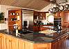 Great Kitchen with two sinks lots of counter space and views while your cooking.