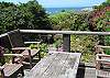 Back top deck with garden and ocean views