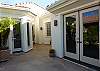 Final photographs will provide a full scale picture of the private courtyard and patio table.